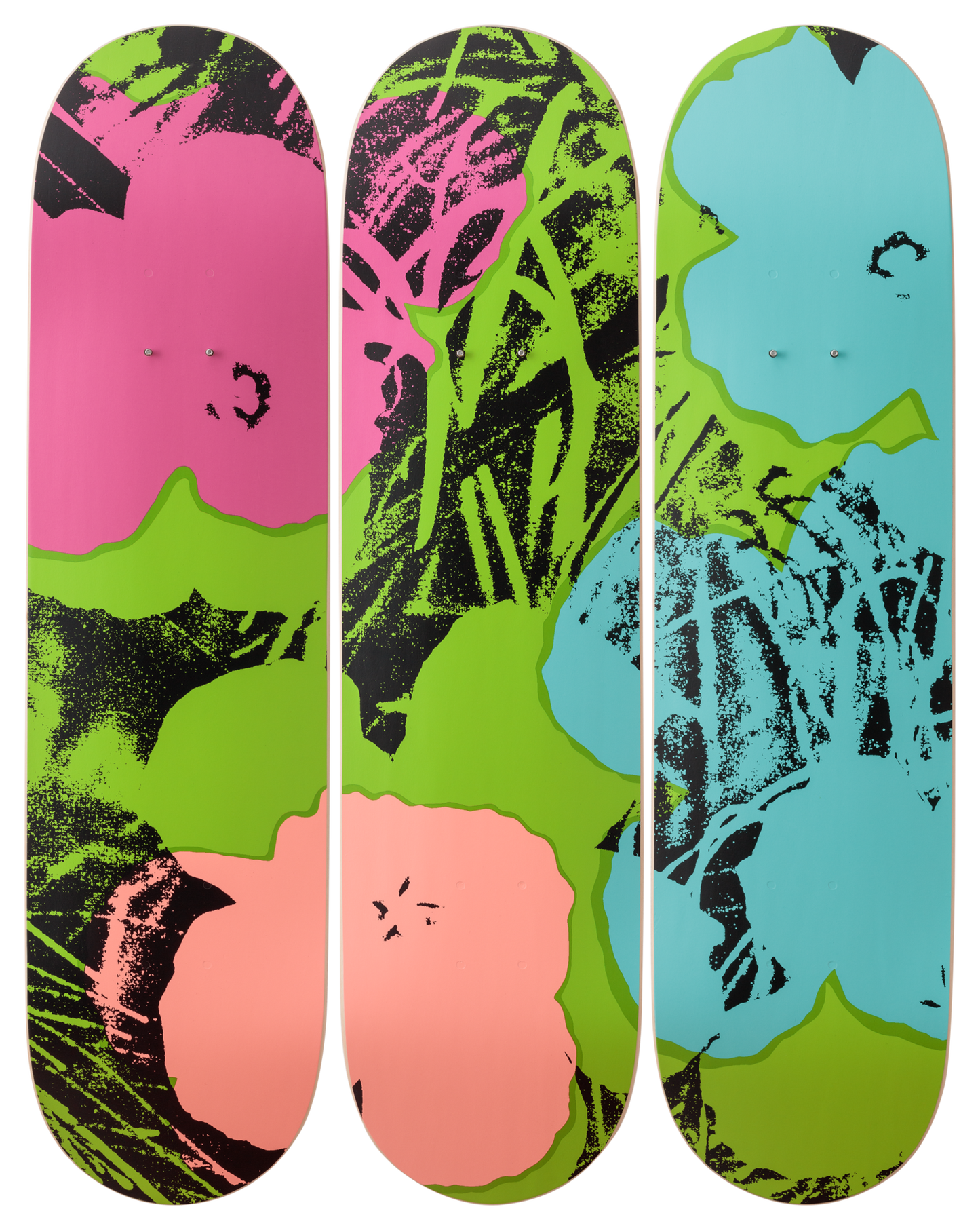 Andy Warhol - Flowers – Green/Pink