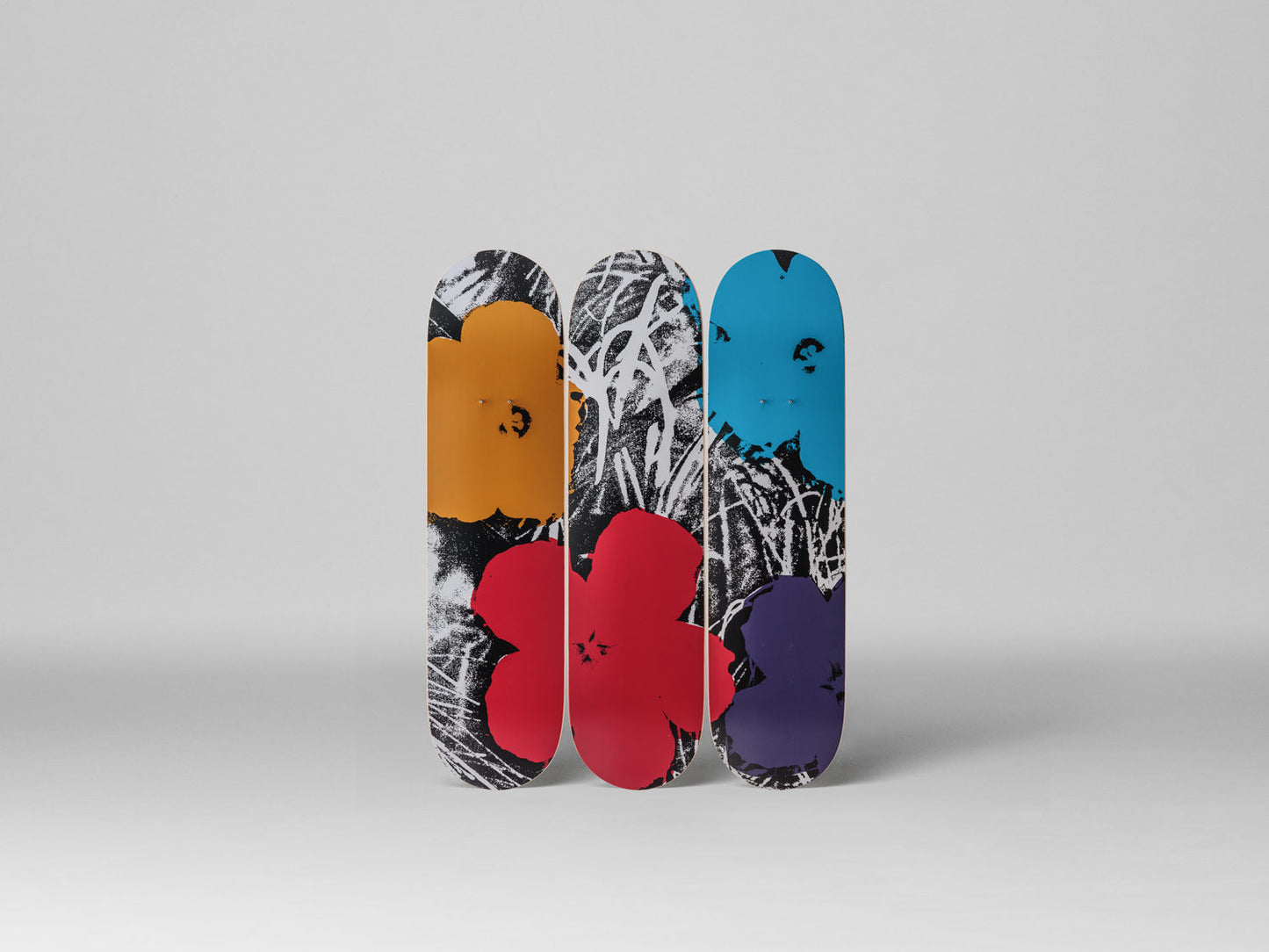 Andy Warhol - Flowers – Grey/Red