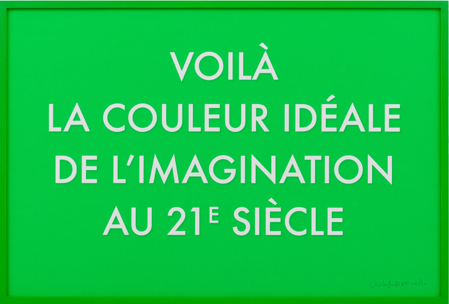 Christophe Fiat - Fonds Verts (Voilà la couleur idéale de l'imagination au 21e siècle)