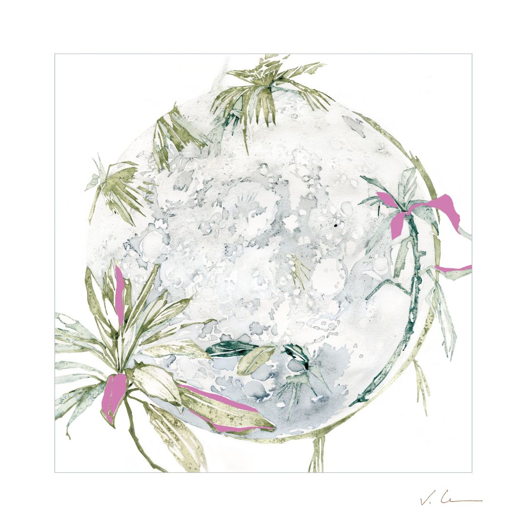 Victoire Cathalan - Feuilles (Vert d'eau)