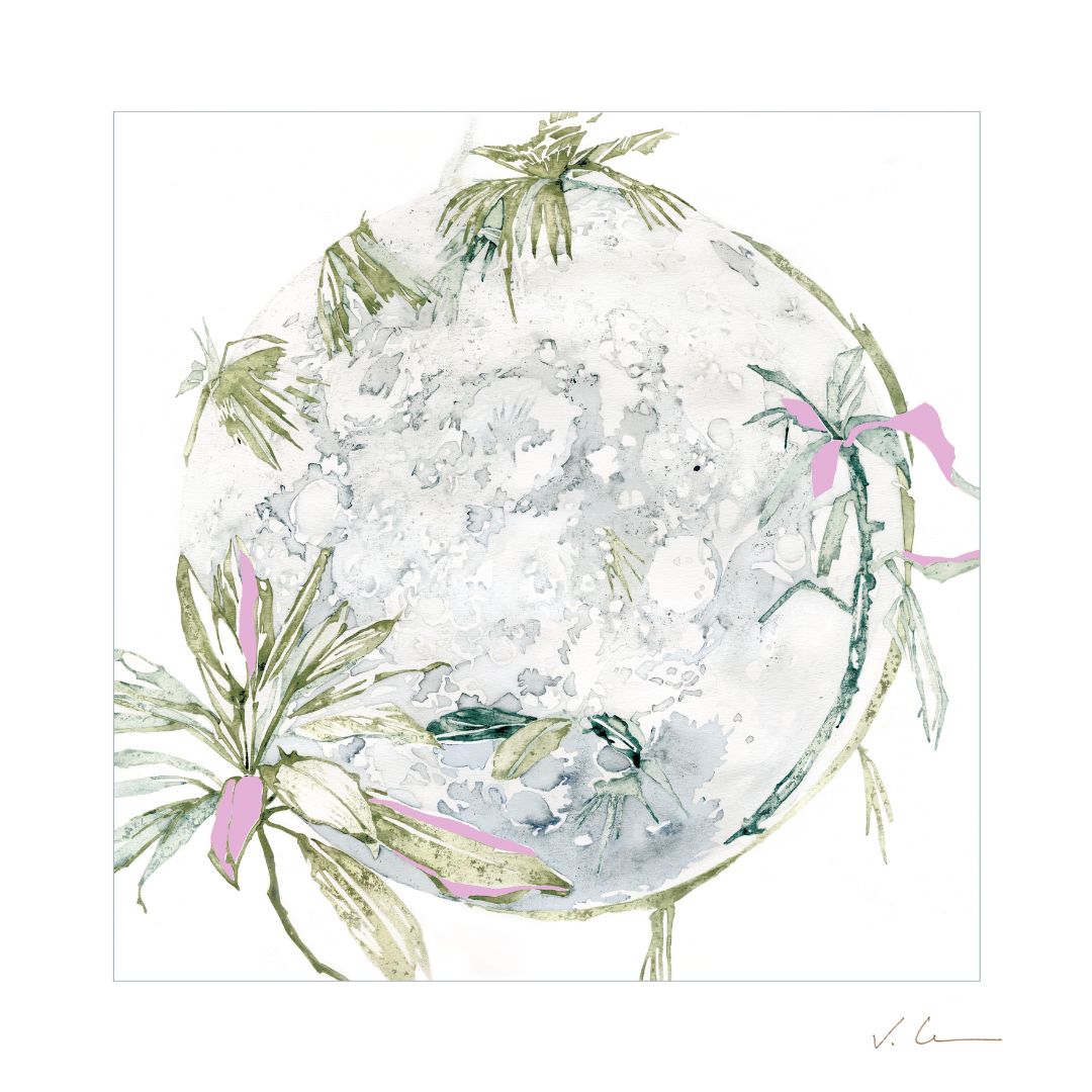 Victoire Cathalan - Feuilles (Vert d'eau)
