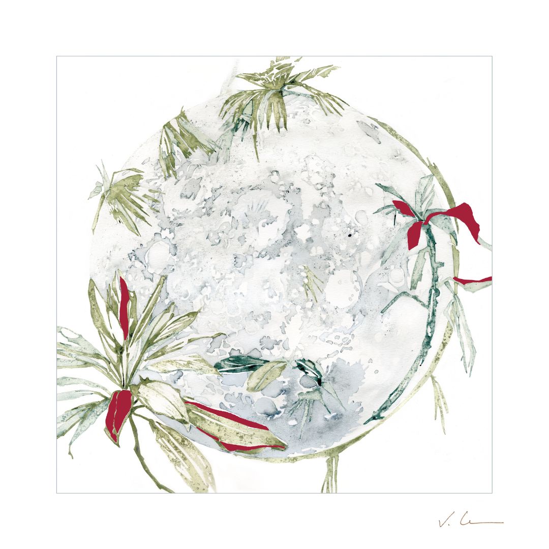 Victoire Cathalan - Feuilles (Vert d'eau)