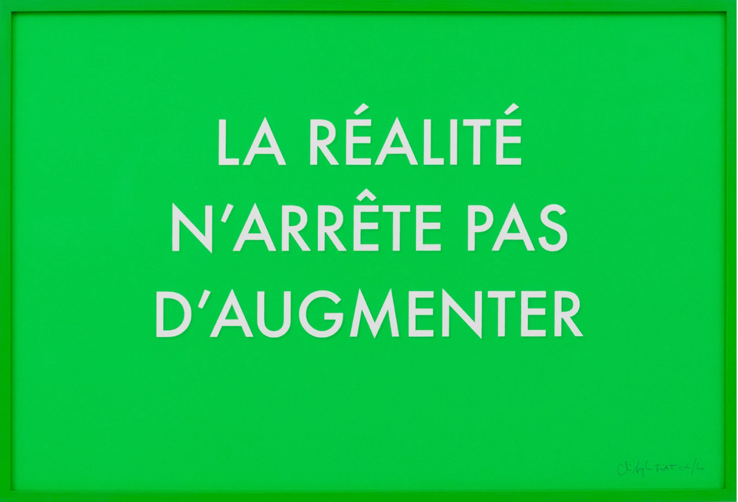 Christophe Fiat - Fonds Verts (La réalité n'arrête pas d'augmenter)