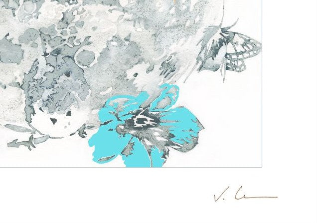 Victoire Cathalan - Plumes (Bleu Turquoise)